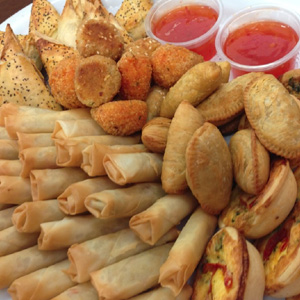hot vegetarian platters